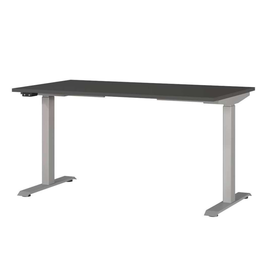Schreibtisch Höhenverstellbarer Schreibtisch mit Holzwerkstoff Oberfläche melaminbeschichtet