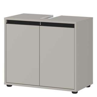 Badunterschrank Badezimmerschrank mit Drehtüren und Kunststoff Bodengleitern