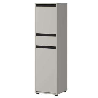 Badschrank Midischrank in Grau 33 cm breit