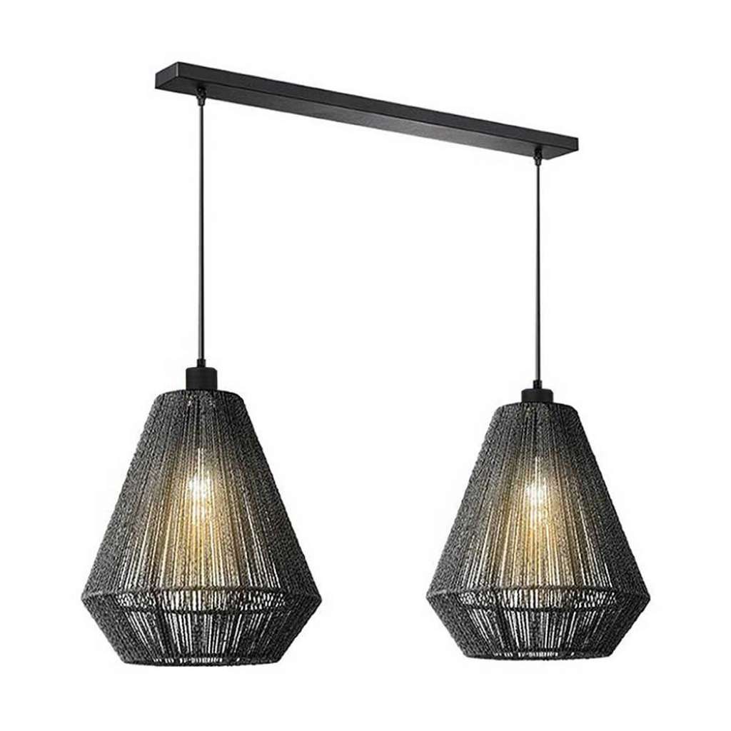 Deckenleuchte aus Metall Schwarz