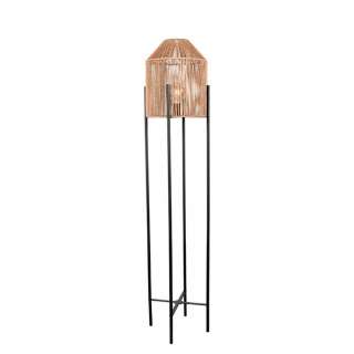 Stehlampe Beige aus Jute Metall
