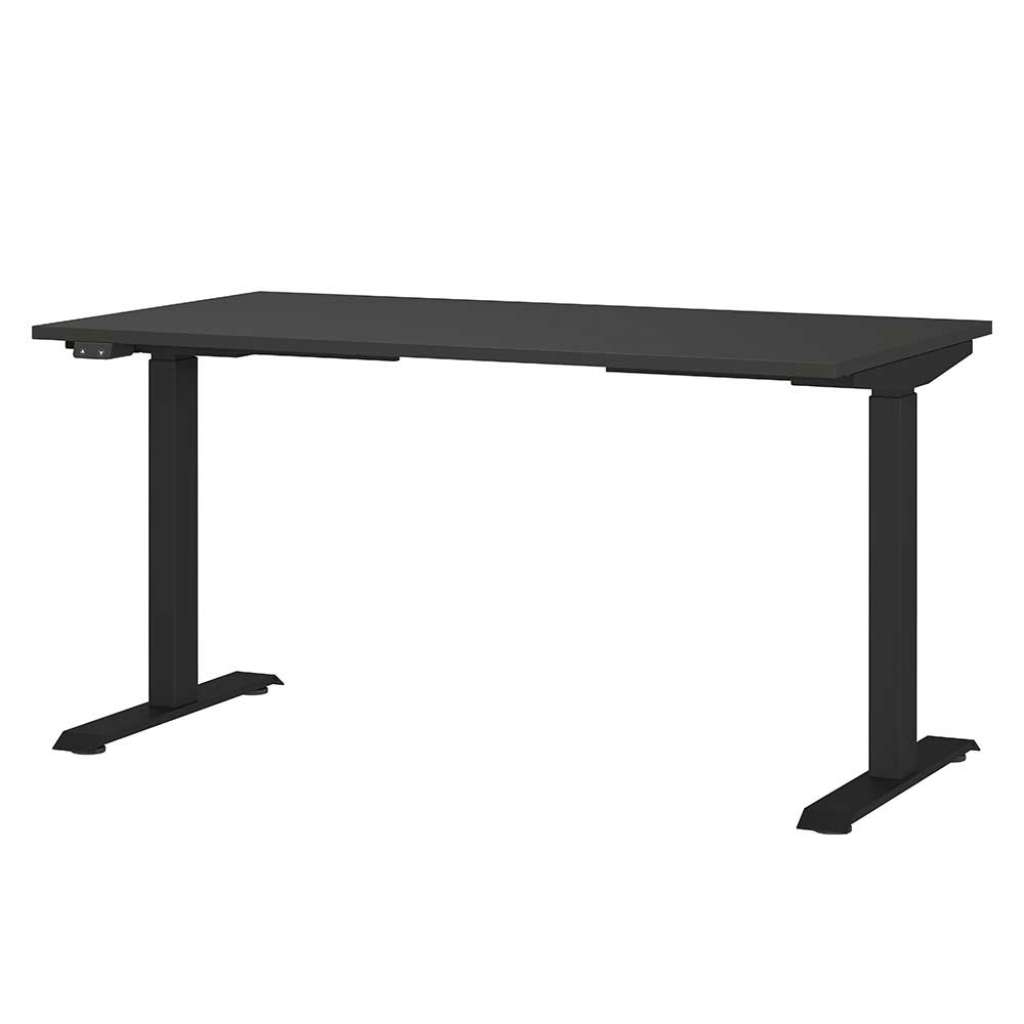Schreibtisch Höhenverstellbarer Schreibtisch in Schwarz und Dunkelgrau