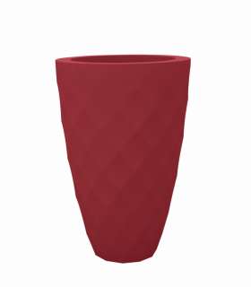 Vondom - VASES Blumentopf klein - rot - Ø 14 x 28 cm - Basic - outdoor