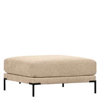 Hocker Polsterhocker aus Chenillegewebe mit Schaumstoffpolsterung