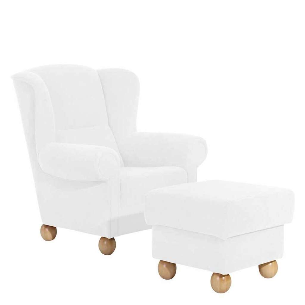 Polstersessel mit Armlehnen Fußgestell aus Holz