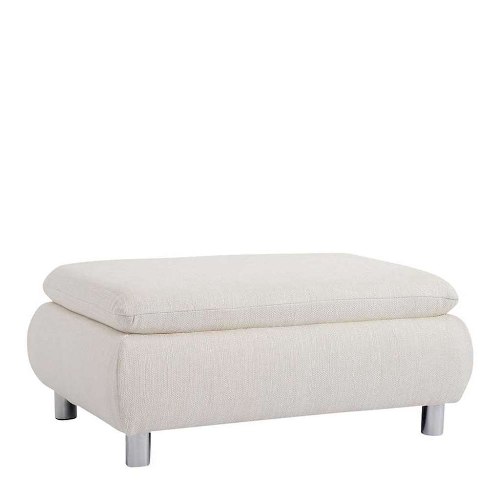 Couchhocker mit Fußgestell aus Metall rechteckiger Form