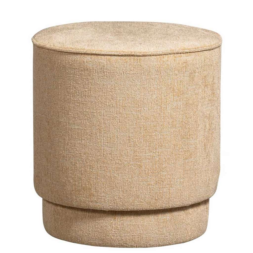 Hocker Polsterhocker aus Textil in runder Form