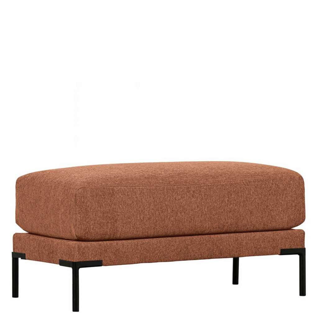 Sitzhocker Couchhocker mit Bezug in rechteckiger Form
