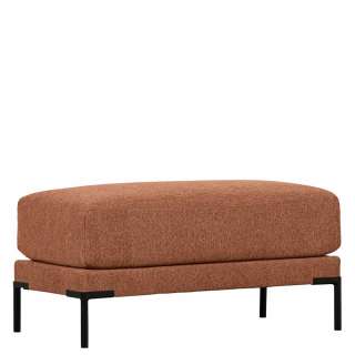 Sitzhocker Couchhocker mit Bezug in rechteckiger Form