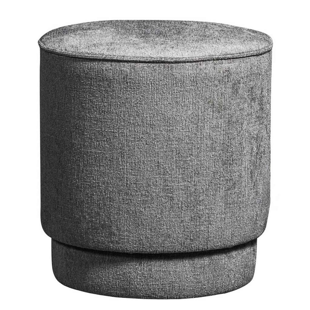 Sitzhocker Polsterhocker auf Sockel in runder Form