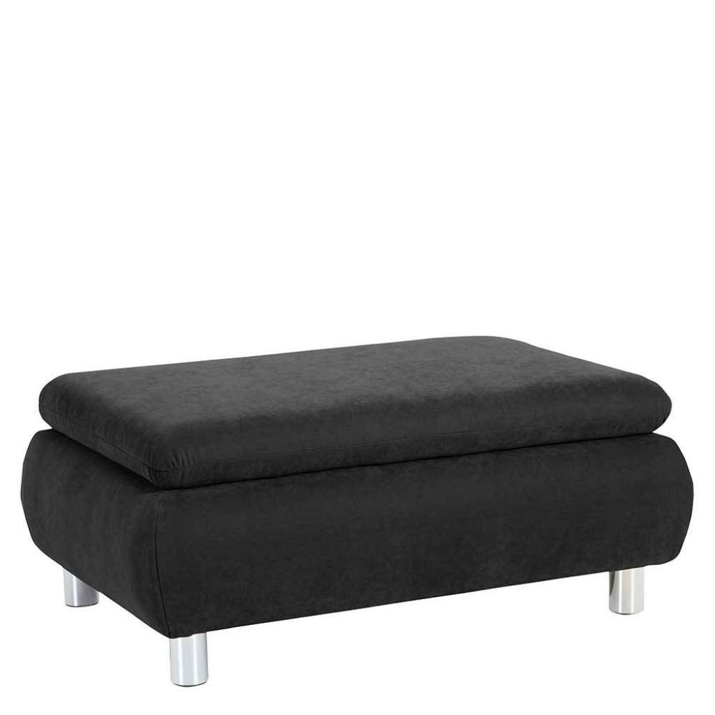 Polsterhocker mit Fußgestell aus Metall Schaumstoffpolsterung