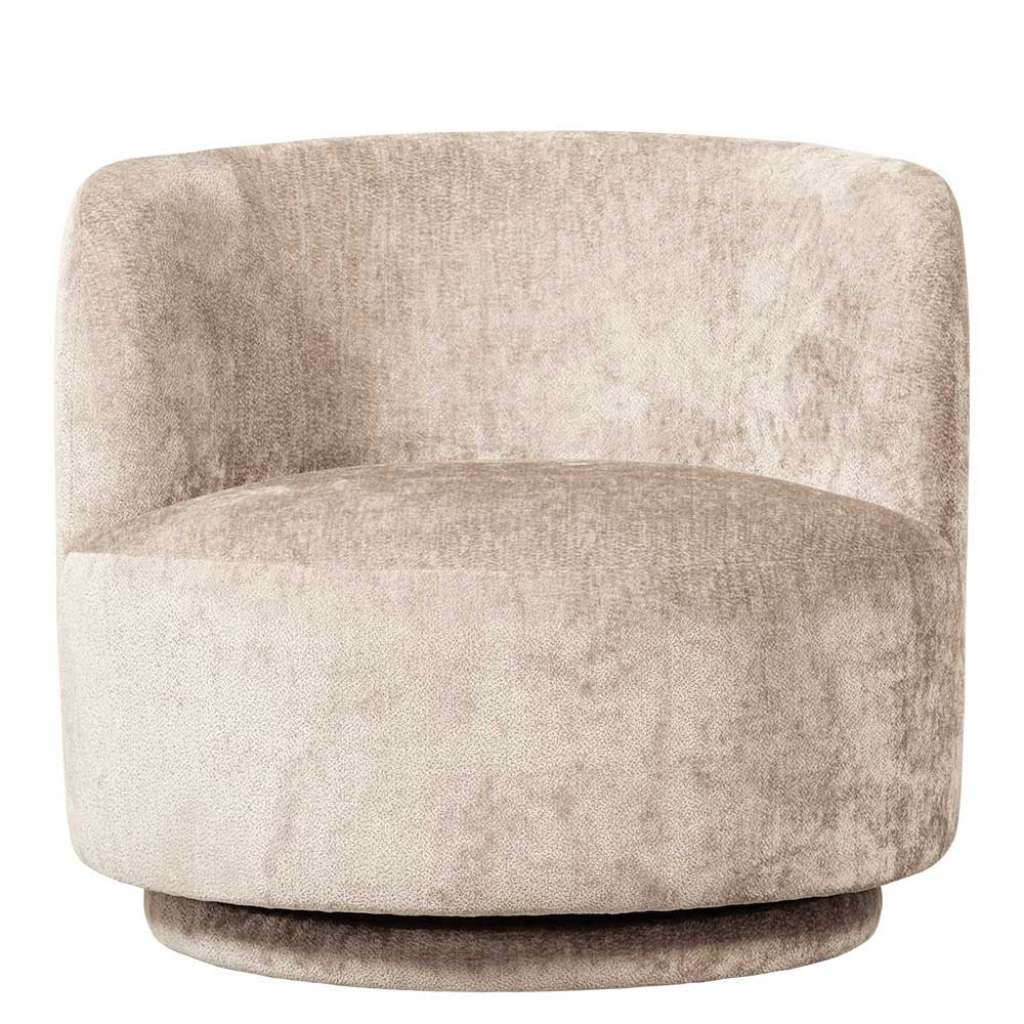 Einzelsessel Loungesessel auf Sockel mit gepolsterter Rückenlehne