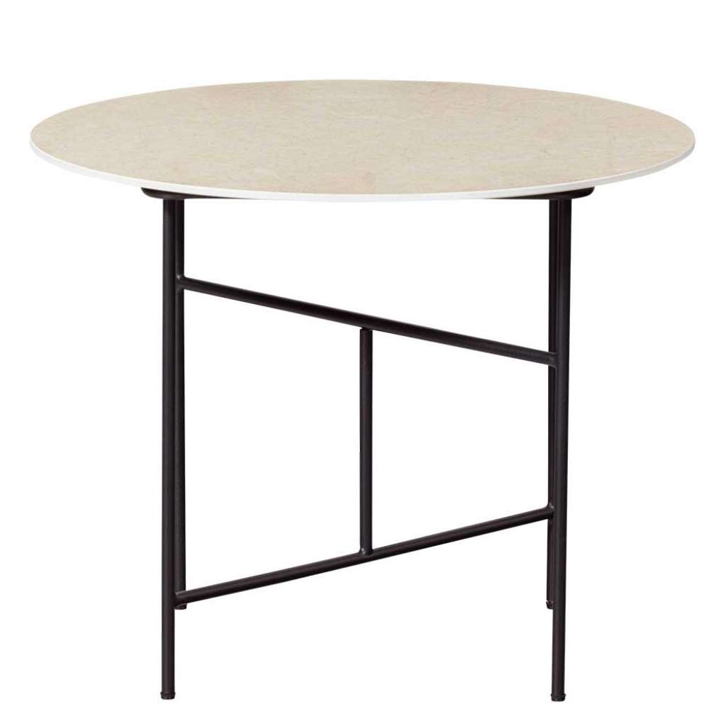 Couchtisch Beistelltisch mit Vierfußgestell in runder Form