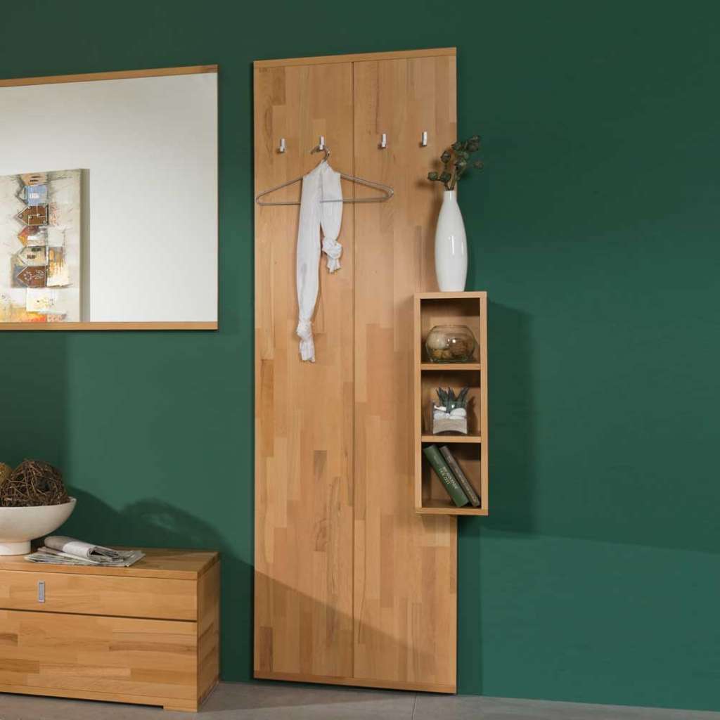 Wandgarderobe mit Regal (2-teilig)