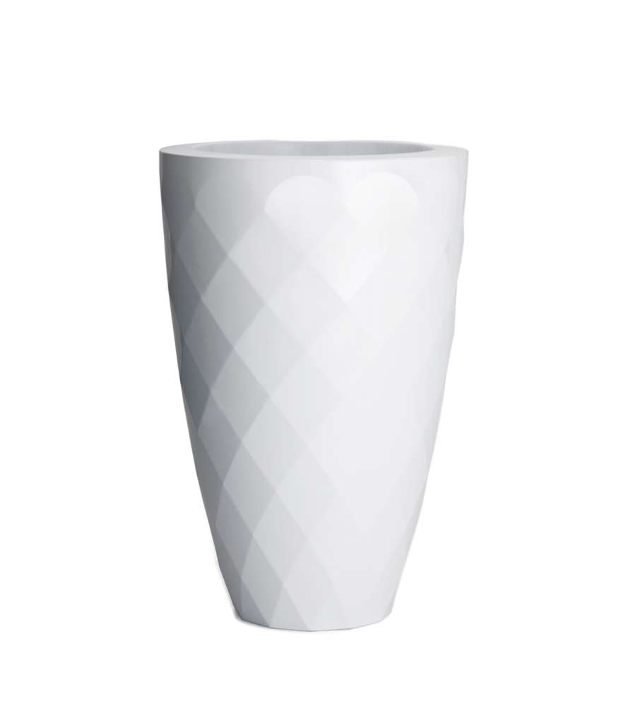 Vondom - VASES Blumentopf klein - weiß - Ø 14 x 28 cm - lackiert - outdoor