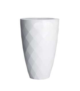 Vondom - VASES Blumentopf klein - weiß - Ø 14 x 28 cm - lackiert - outdoor