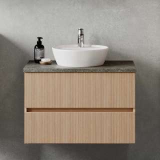 Waschbeckenunterschrank Badunterschrank mit Soft Close und zwei Schubladen