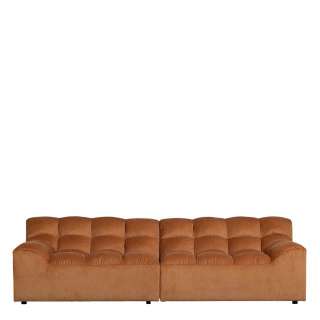 Sofa Viersitzer Sofa mit Armlehnen in Terracotta