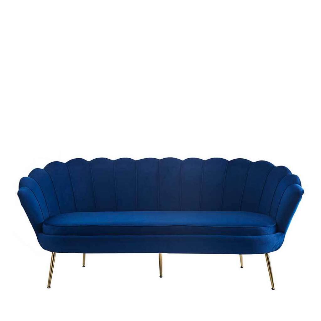 Designsofa mit Fußgestell aus Metall Armlehnen