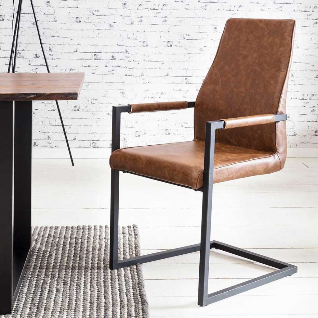 Armlehnstuhl mit Armlehnen gepolsterter Rückenlehne (2er Set)