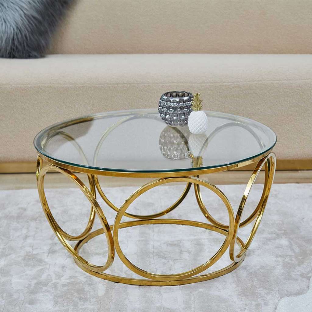 Salontisch aus Glas Glasplatte