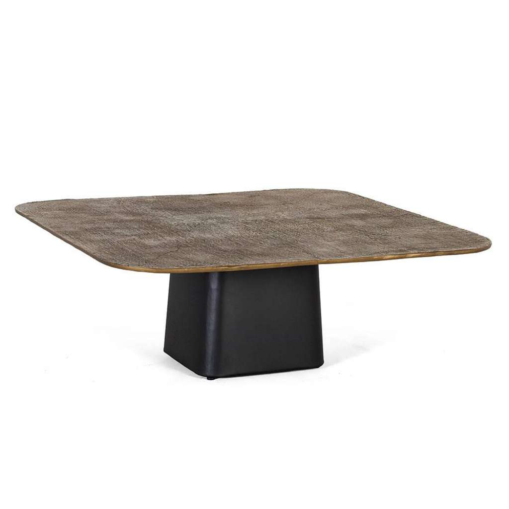 Couchtisch Sofatisch aus Metall in Bronze