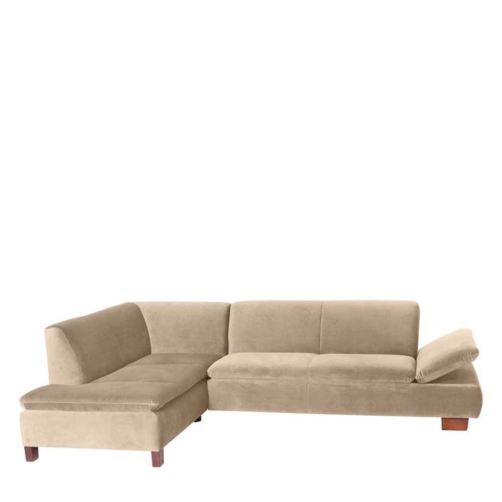 Ecksofa in Beige drei Sitzplätzen