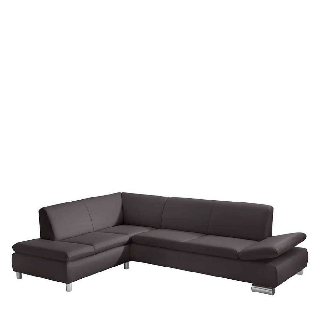 Ecksofa in Grau Fußgestell aus Metall