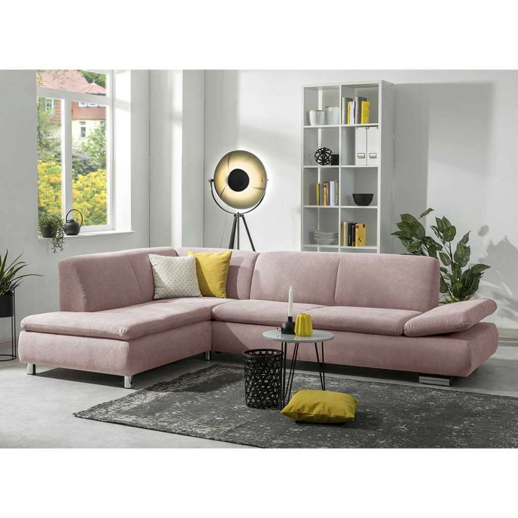 Sofa mit gepolsterter Rückenlehne Fußgestell aus Metall