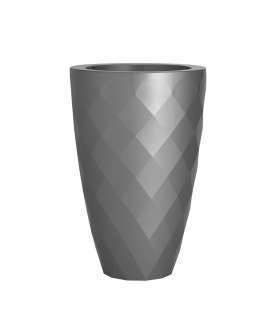 Vondom - VASES Blumentopf klein - anthrazit - Ø 14 x 28 cm - lackiert - outdoor