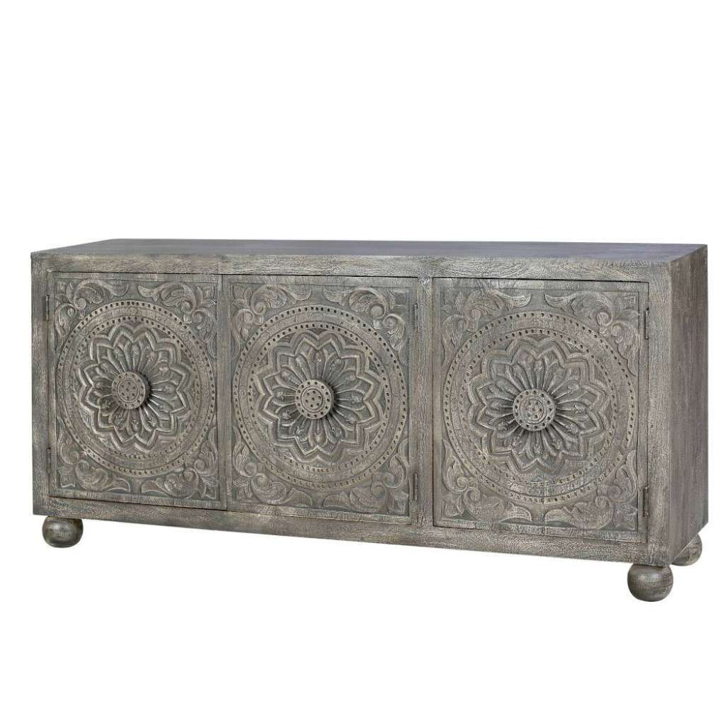 Sideboard Kommode im Vintage Look geschnitzt