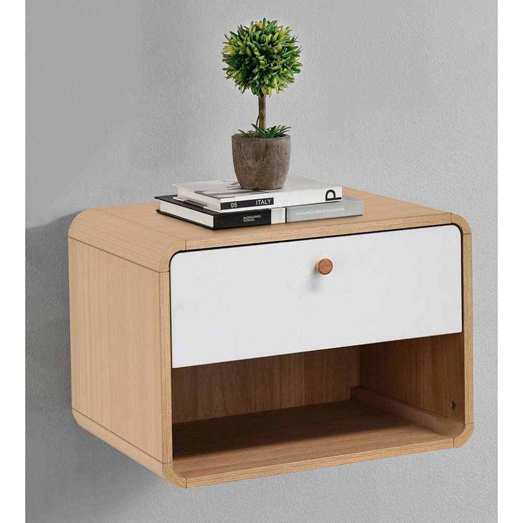 Nachttisch Nachtkommode mit einer Schublade und einem offenen Fach