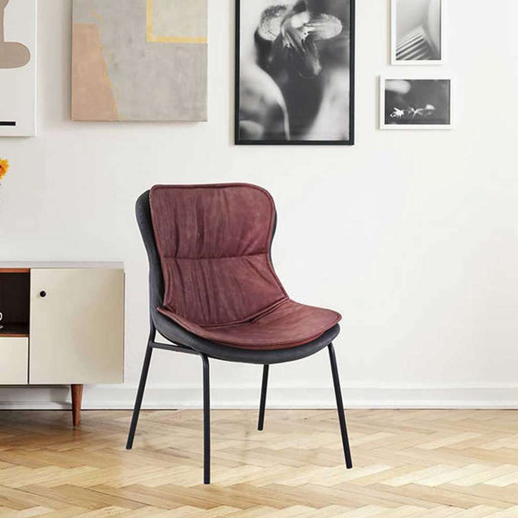 Esszimmerstuhl in Kastanienfarben Schaumstoffpolsterung