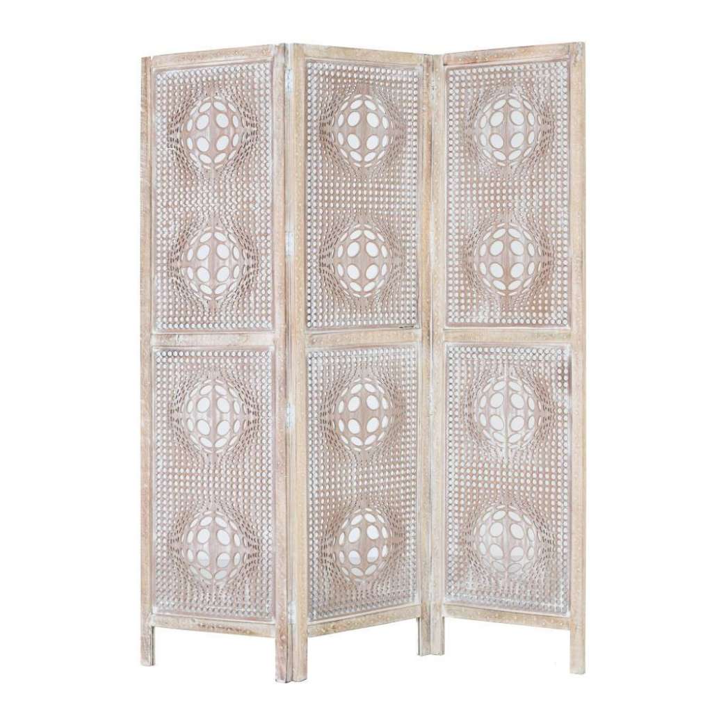 Raumteiler Trennwand aus drei Elementen mit Ornament Muster