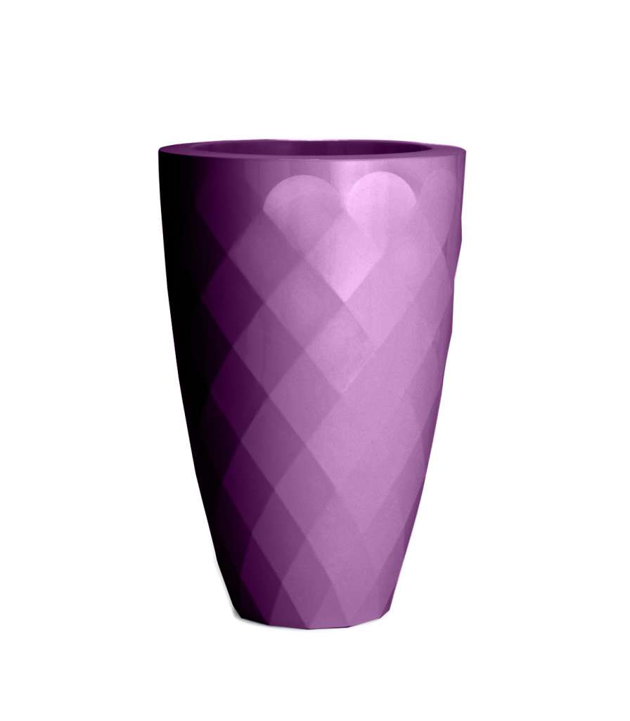 Vondom - VASES Blumentopf klein - pflaume - Ø 14 x 28 cm - lackiert - outdoor