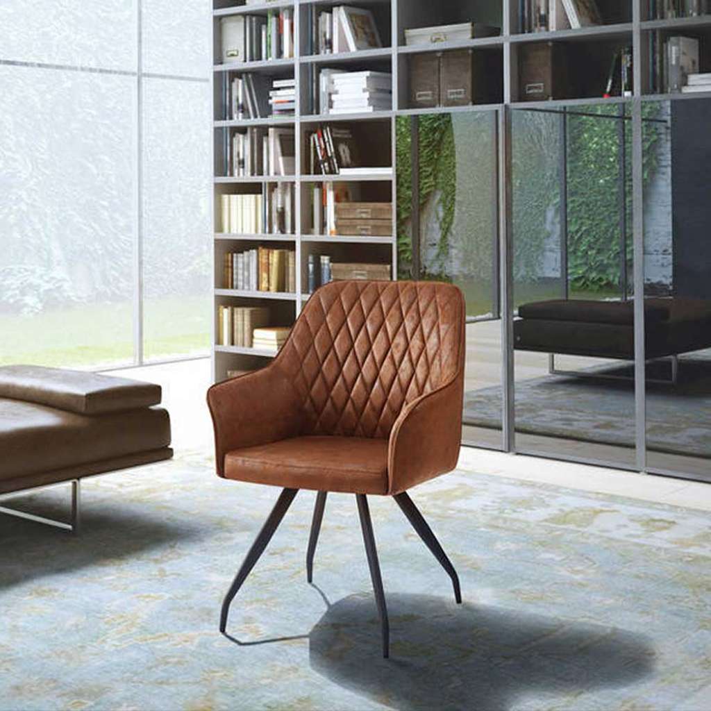 Esszimmerstuhl mit Armlehnen Kunstleder