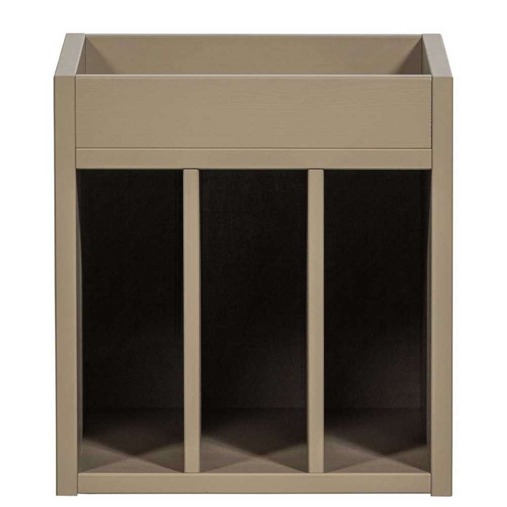 Holzschrank Massiv Schrank Holz mit offenen Fächern lackiert