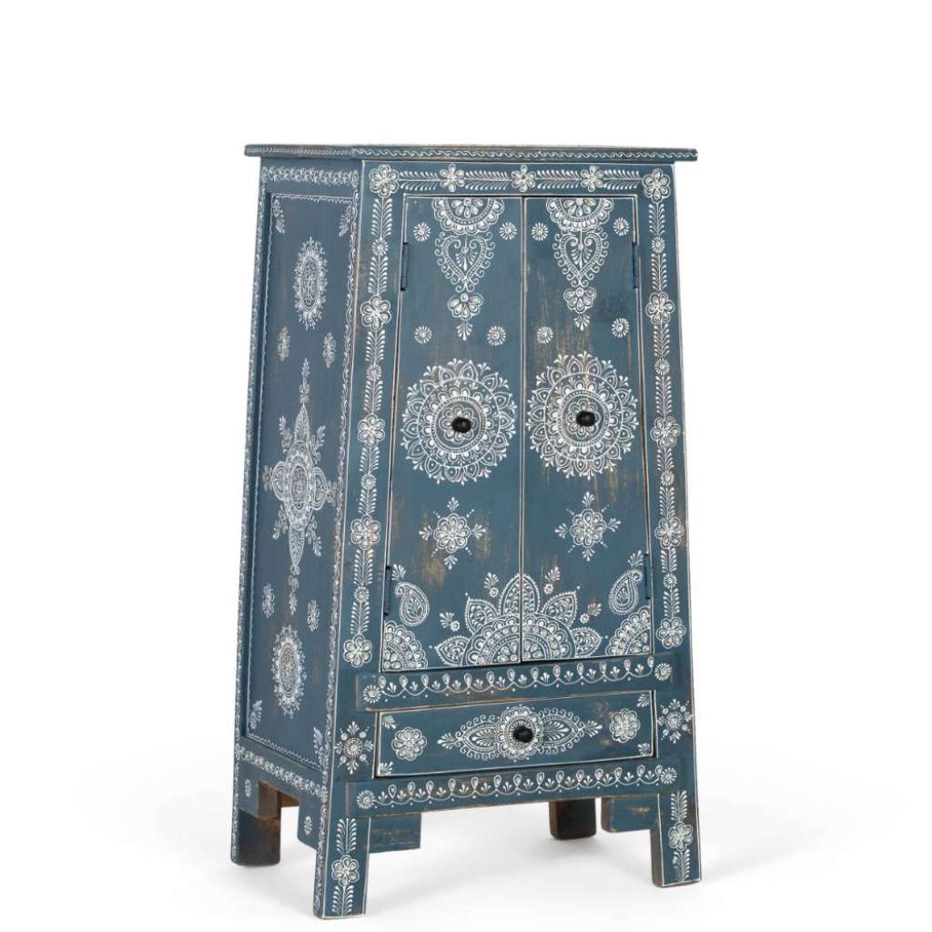 Kommode Schrank handbemalt mit Mandala Motiv