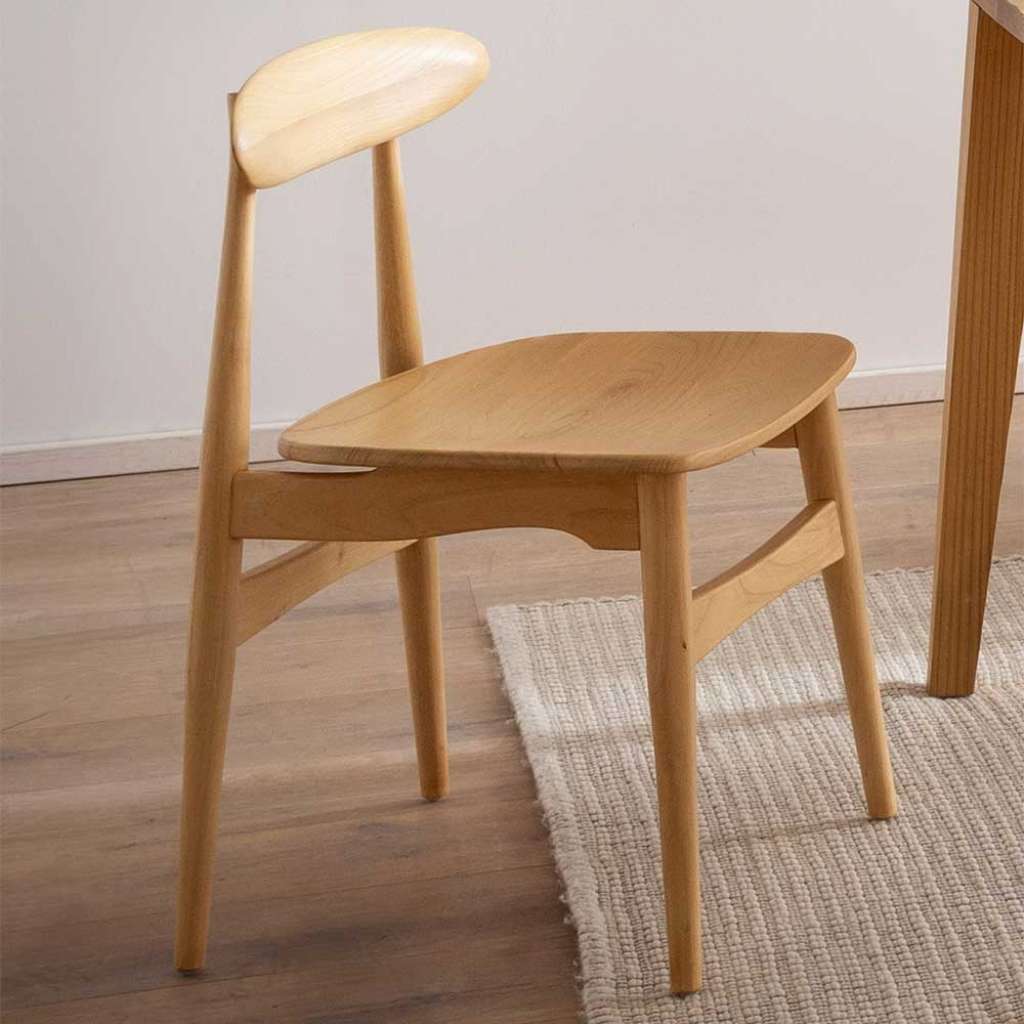 Esszimmerstuhl Holzstuhl aus Massivholz mit Gestell aus Massivholz