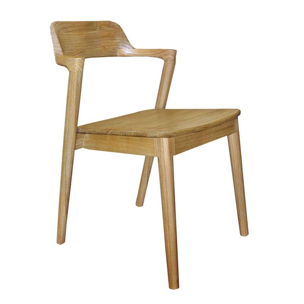 Armlehnstuhl Stuhl Massivholz mit Armlehnen und Gestell aus Massivholz