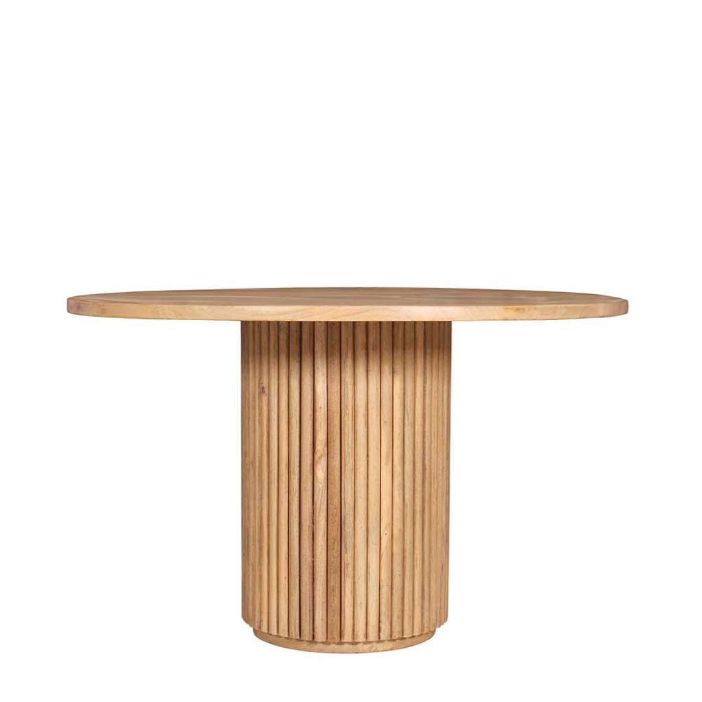 Esstisch Holztisch in runder Form mit Massivholzplatte