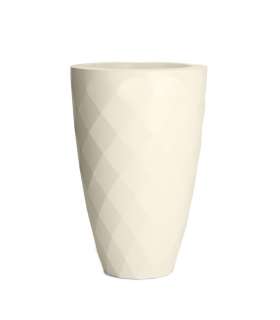 Vondom - VASES Blumentopf klein - ecru - Ø 14 x 28 cm - lackiert - outdoor