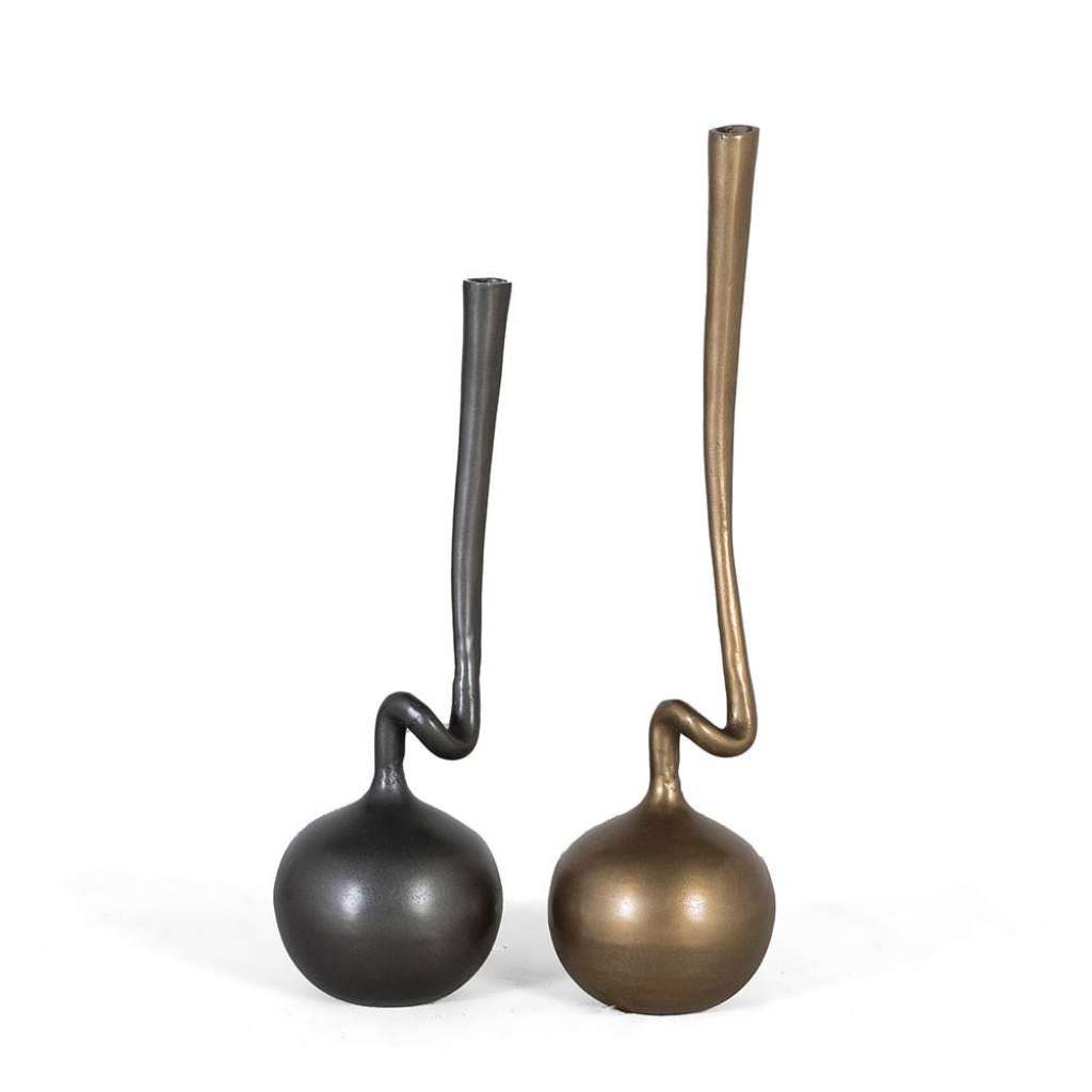 Tischvasen Dekovasen aus Metall zweiteilig (zweiteilig)