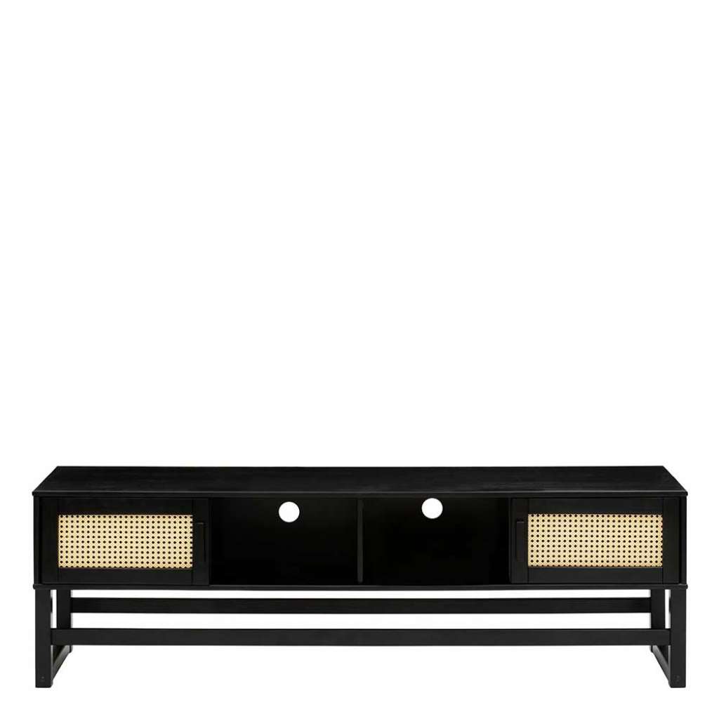 TV Board Lowboard mit Türen und offenen Fächern