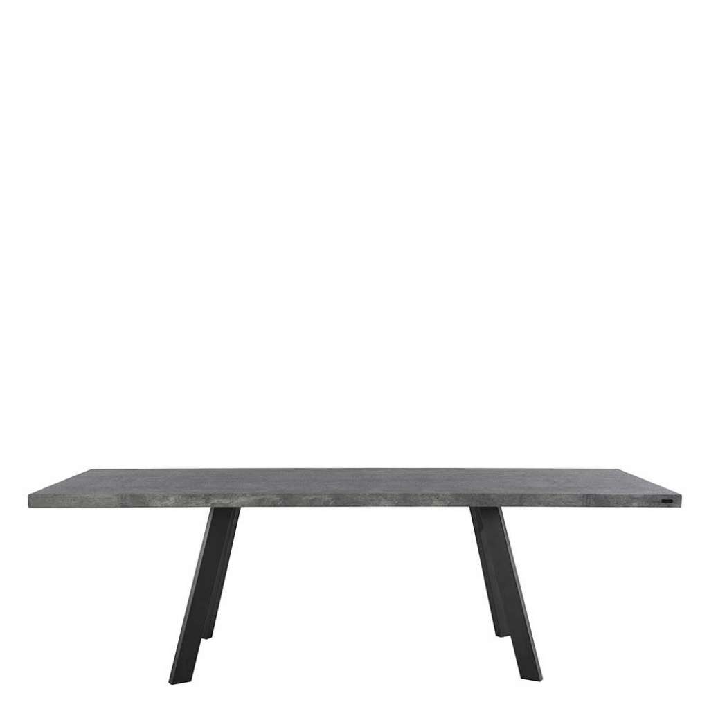 Esstisch Tisch Esszimmer in Beton Grau aus Metall