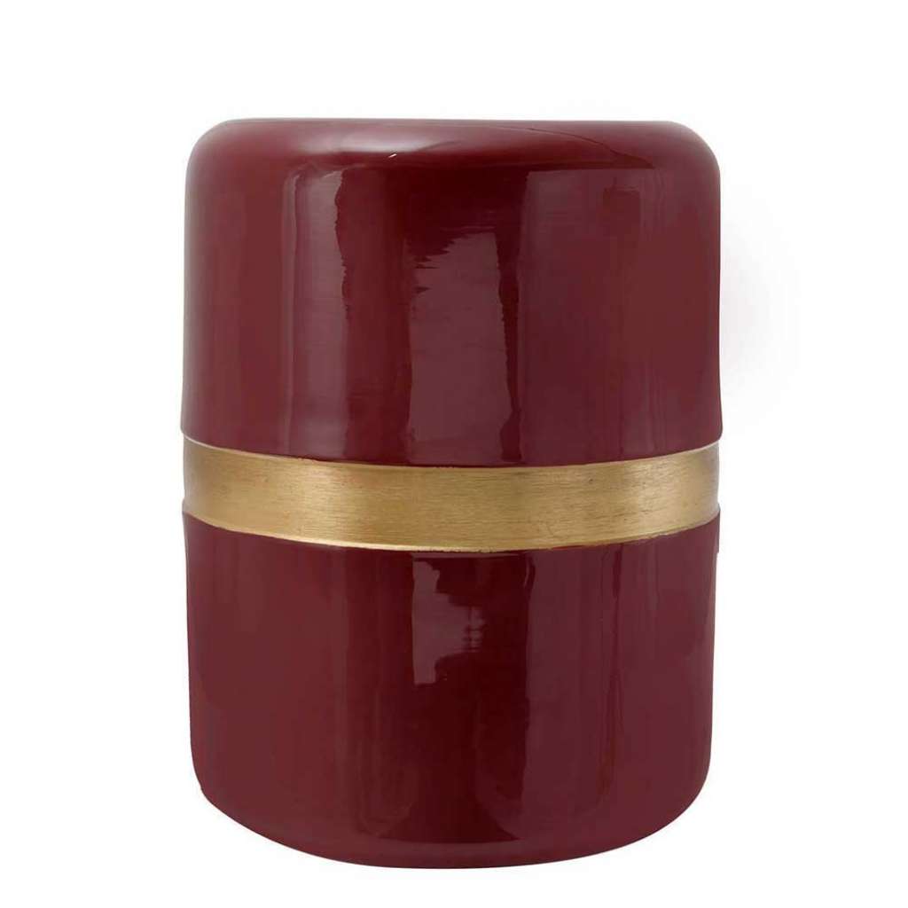 Beistelltisch in Bordeaux runder Form