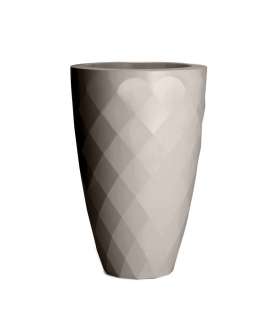 Vondom - VASES Blumentopf klein - taupe - Ø 14 x 28 cm - lackiert - outdoor