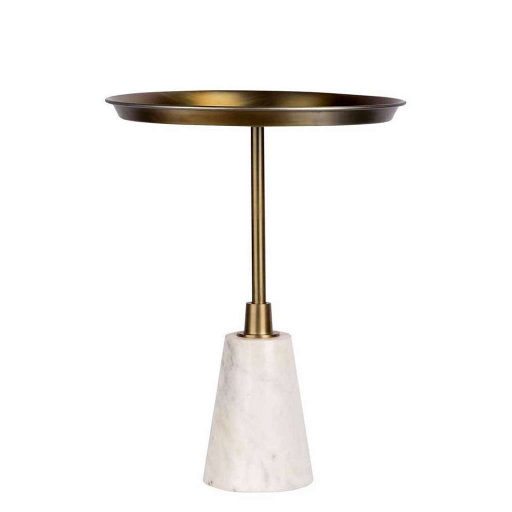 Beistelltisch aus Marmor Metall