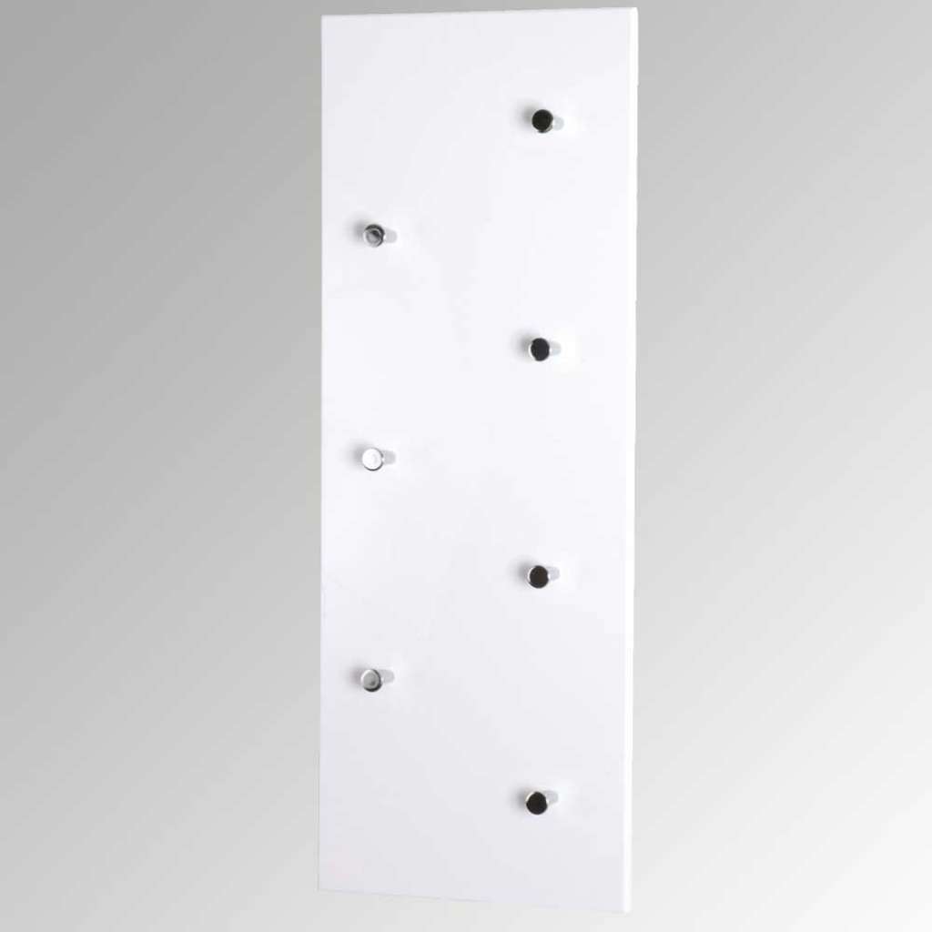 Büro Wandgarderobe in Weiß mit Haken