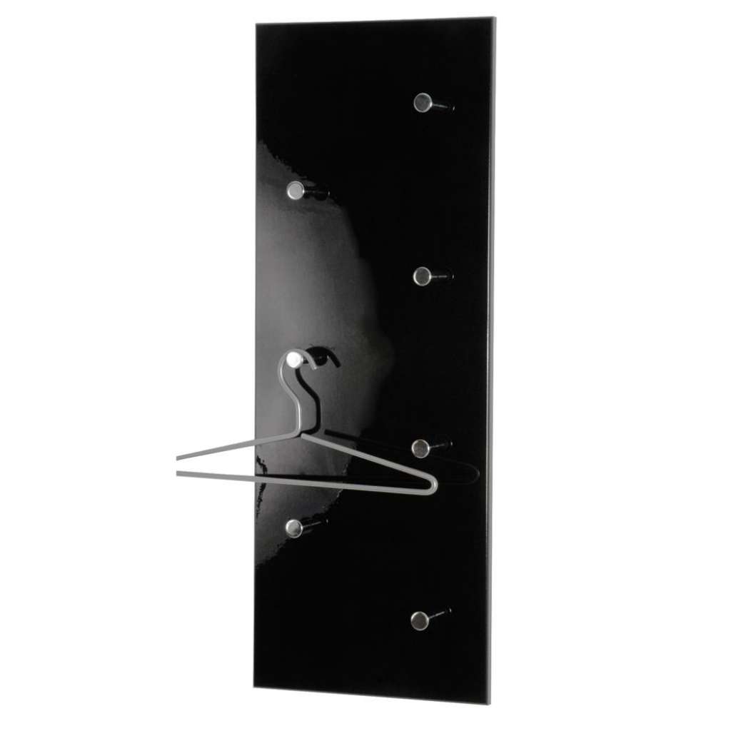 Hängegarderobe in Schwarz Hochglanz